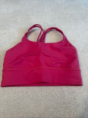 Lululemon Pink Convertible Strappy Sports Bralette